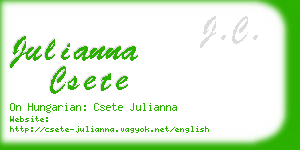julianna csete business card